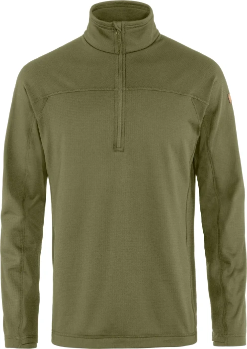 Fjällräven Abisko Lite Fleece Half Zip Funktionsshirt langarm grün (Herren)