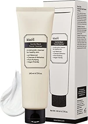 Dear Klairs Gentle Black Facial Cleanser Reinigungsgel, 140ml