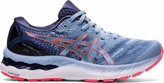 Asics Gel-Nimbus 23 mist/blazing coral (Damen)