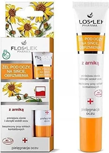 FlosLek Augengel gegen Augenringe und Schwellungen mit Arnika, 15ml