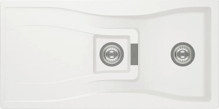 Schock Waterfall D-150 Einbau Becken reversibel polaris inkl. Schneidebrett