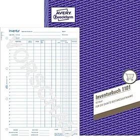 Avery-Zweckform Inventarbuch, A4, 50 Blatt