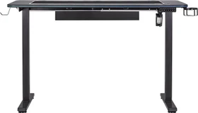 Thermaltake GT120 RGB Gaming Desk elektrisch höhenverstellbarer Sitz-Steh-Schreibtisch 120x60cm Carbon/schwarz