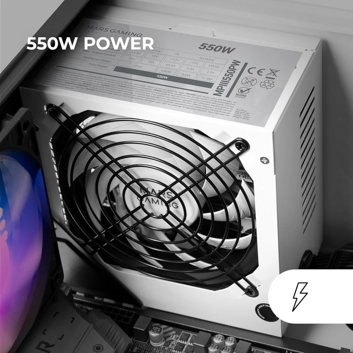 Mars Gaming MPIII550PW 550W, ATX 2.4