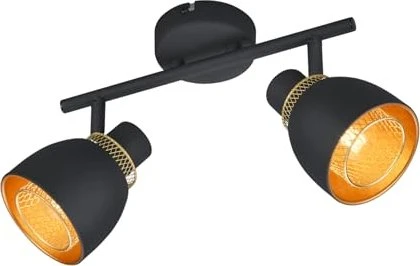 Trio Punch Spot 2-flammig schwarz matt