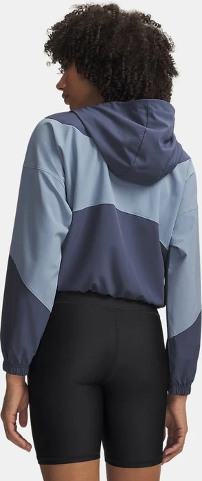 Under Armour Rival Woven Trainingsjacke downpour gray/blue wind/black (Damen)