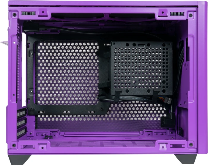 Cooler Master MasterBox NR200P Color Edition Nightshade Purple, Glasfenster, Mini-ITX