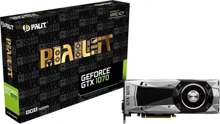 Palit GeForce GTX 1070 Founders Edition, 8GB GDDR5, DVI, HDMI, 3x DP