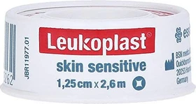 BSN medical Leukoplast skin sensitive weiß, 1.25cm x 2.6m, 1 Stück