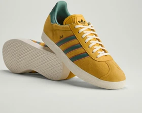adidas Gazelle bold gold/none/pure ruby (Herren)
