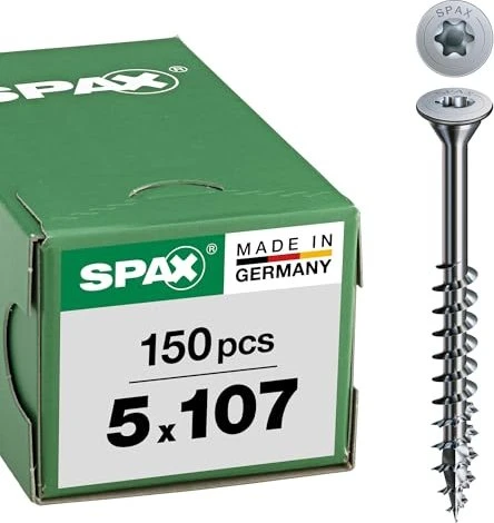 Spax WIROX A9J 4CUT T-STAR plus T20 Holzbauschraube, 5x107mm, 150 Stück