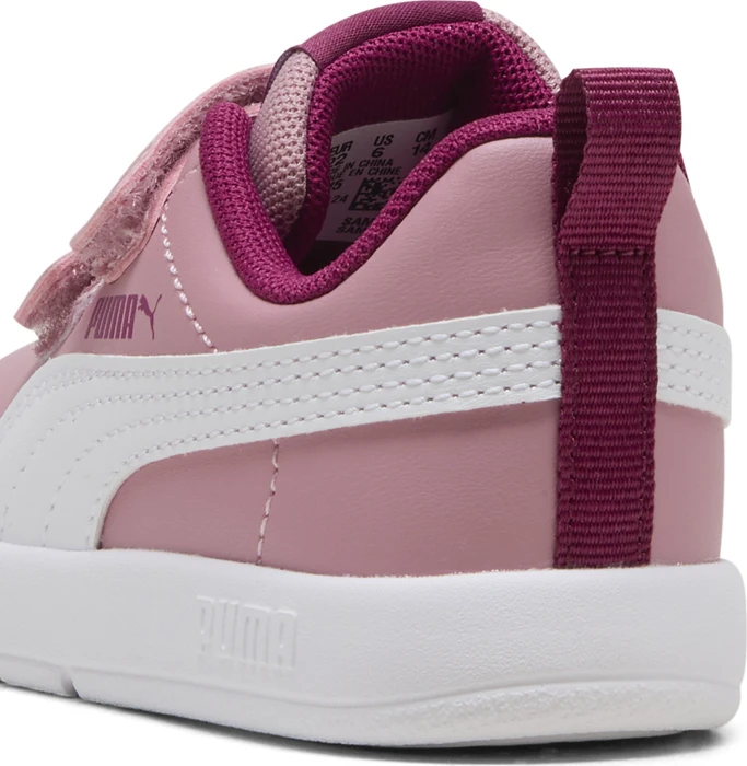 Puma Courtflex V3 poised pink/puma white/berry (Junior)