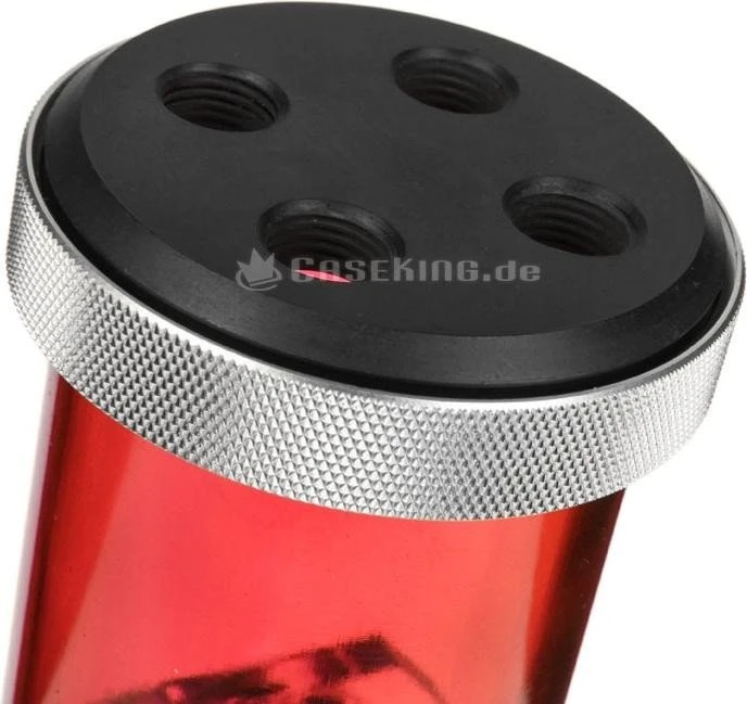 PrimoChill CTR Phase 2 120mm Laing D5, Acetal schwarz, rot