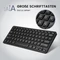 Perixx Periboard-416 Mini Keyboard, schwarz, LEDs weiß, USB & USB-C, DE Vorschaubild