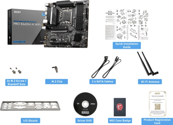 MSI PRO B660M-A WIFI (Intel 1700)
