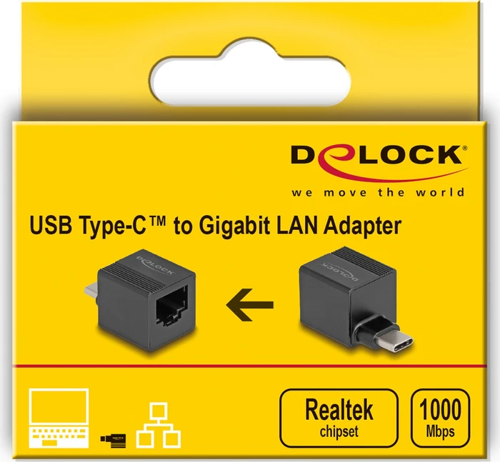 DeLOCK USB Type-C LAN-Adapter, USB-C 3.0 [Stecker]