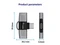 Equip 2-in-1-USB-C-OTG-Adapter, USB-C 3.1 [Stecker] auf 2x USB-C 3.1 [Buchse], PD 100W, grau Vorschaubild