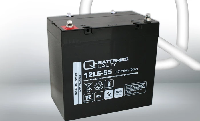 Q-Batteries Bleiakku 12LS-55