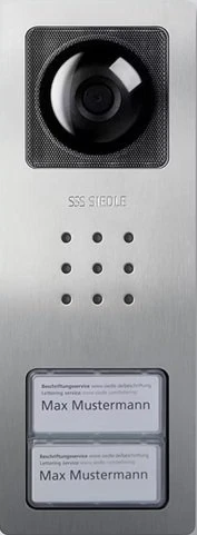 Siedle Gehäuse-Oberteil für Compact Video-Türstation mit 2 Ruftasten