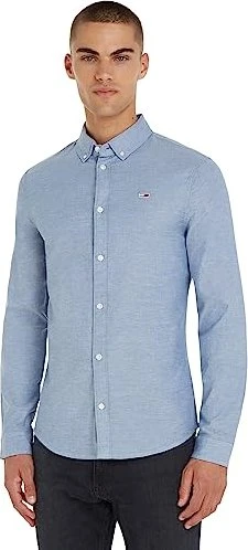 Tommy Hilfiger Slim Fit Oxford Baumwolle Hemd langarm twilight navy (Herren)