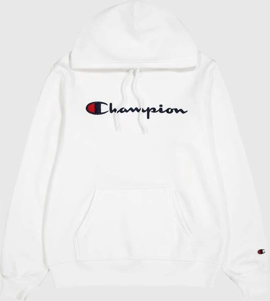 Champion Fleece mit kleinem Logo Hoodie weiß (Herren)