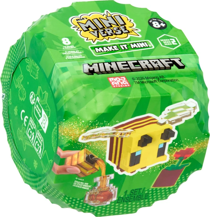 MGA Entertainment MGA's Miniverse - Make It Mini Minecraft Series 2 Mini Colletables (verschiedene Ausführungen)