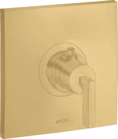 Hansgrohe Axor Citterio Thermostat HighFlow Unterputz mit Hebelgriff brushed gold optic