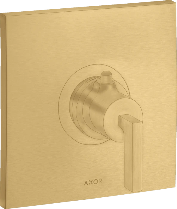Hansgrohe Axor Citterio Thermostat HighFlow Unterputz mit Hebelgriff brushed gold optic