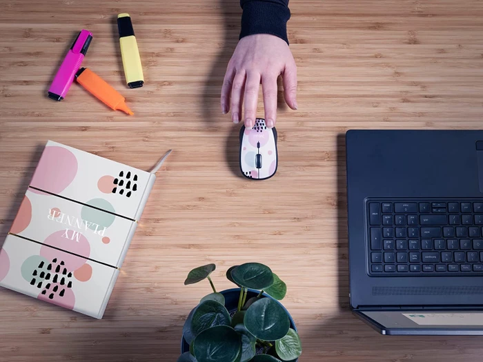 Trust Yvi Wireless Mouse Pink Circles, USB