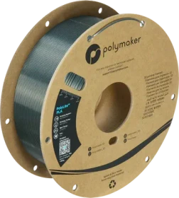 Polymaker PolyLite Silk PLA, Gunmetal Grey, Spule, 1.75mm, 1.00kg