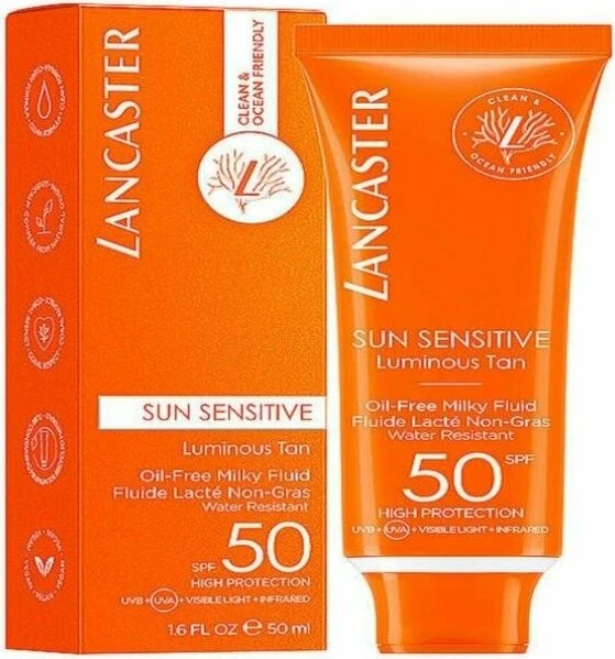 Lancaster Sun Sensitive Luminous Tan Oil-Free Milky Fluid LSF50, 50ml