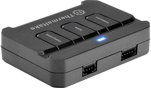 Thermaltake Lumi Color, Lichtsteuerung inkl. 3 RGB-LED-Streifen, schwarz