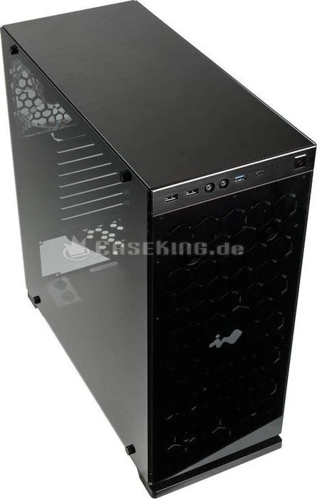 In Win 805 schwarz, Glasfenster