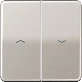 Jung Serie CD Wippe Metall mit Pfeilsymbolen, platin