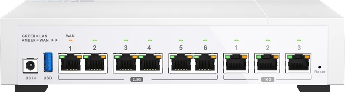 QNAP QHora-322 2.5G Router, 9x RJ-45