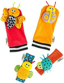 Tomy Lamaze Handgelenkrassel und Füßefinder-Set
