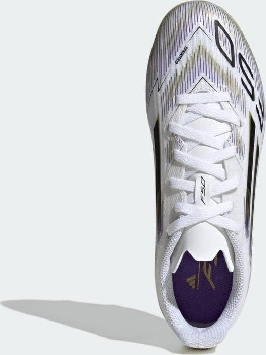 adidas F50 League FG/MG cloud white/core black/gold metallic (Junior)
