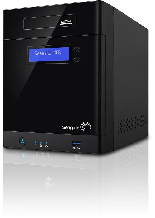 Seagate Business Storage 4-Bay 4TB, 2x RJ-45 1000Base-T, 2x USB-A 3.0