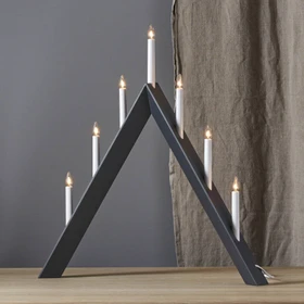Star Trading Arrow Kerzenleuchter 64.5cm schwarz 7x E10