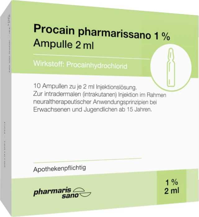 medphano Procain pharmarissano 1% Injektionslösung Ampullen, 20ml