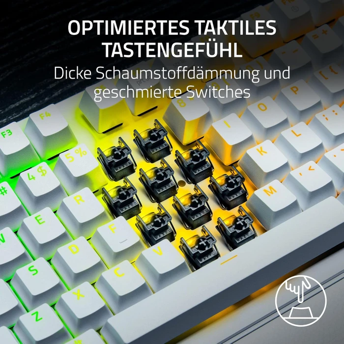 Razer Huntsman V3 Pro Tenkeyless 8KHz, weiß, LEDs RGB, Razer Analog Optical Switch Gen-2, USB, US