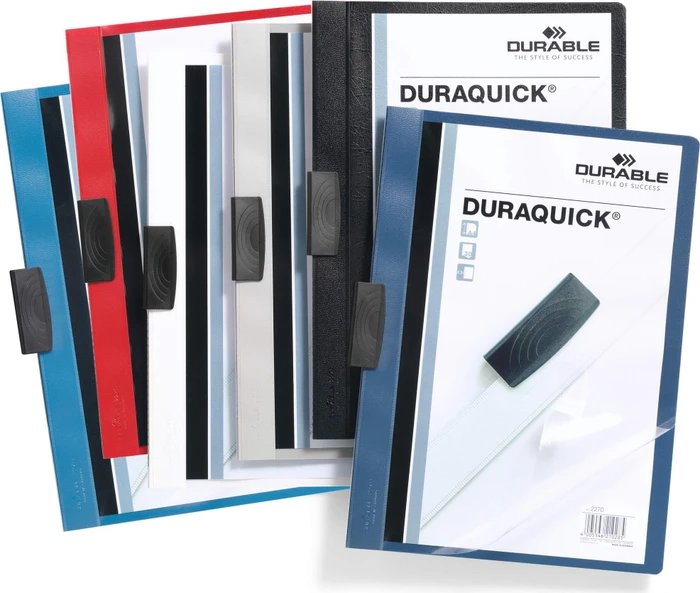 Durable Duraquick Klemmmappe, A4, dunkelblau/transparent