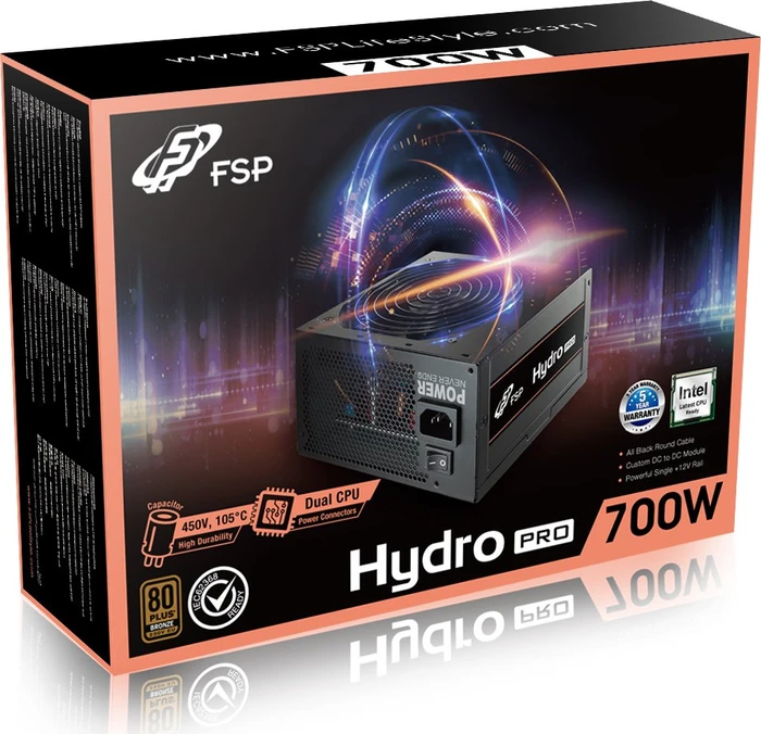 FSP Hydro Pro 700W, ATX 2.52
