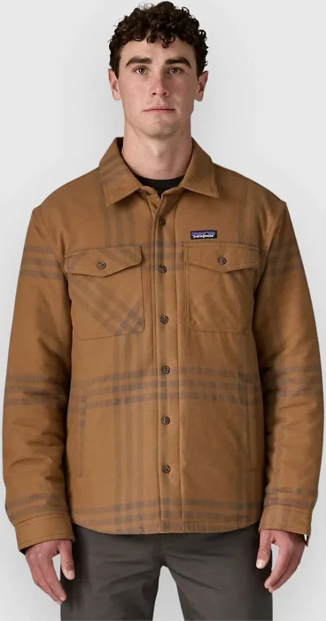 Patagonia Lightweight Insulated Fjord Flannel Hemd langarm defend/deer brown (Herren)