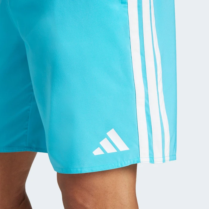adidas 3-Streifen 8-Inch Badeshorts lucid cyan/white (Herren)