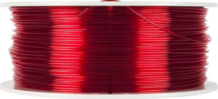 Verbatim PETG, transparent red, Spule, 2.85mm, 1.00kg