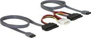 DeLOCK SATA All-in-One Kabel für zwei Festplatten