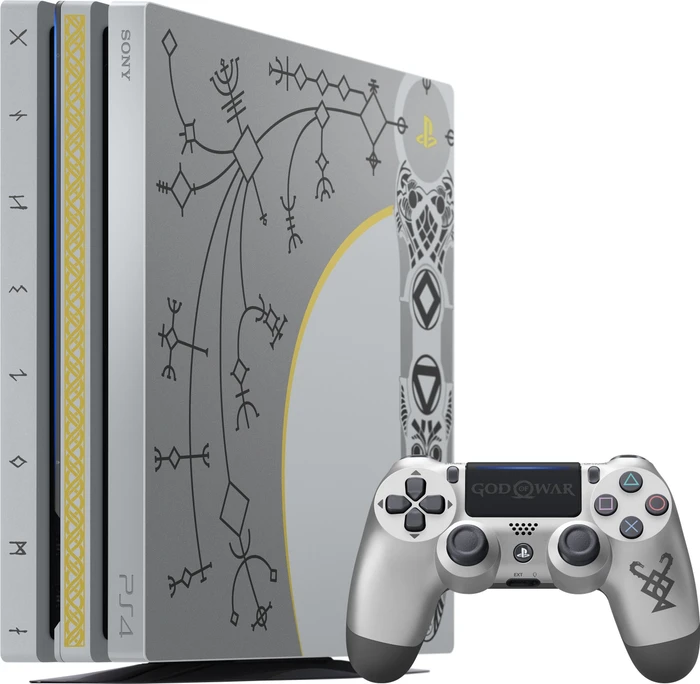 Sony PlayStation 4 Pro - 1TB God of War Limited Edition Bundle silber