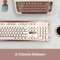 Azio Retro Classic, Posh, weiß/kupfer, Kailh Typelit, USB, US Vorschaubild
