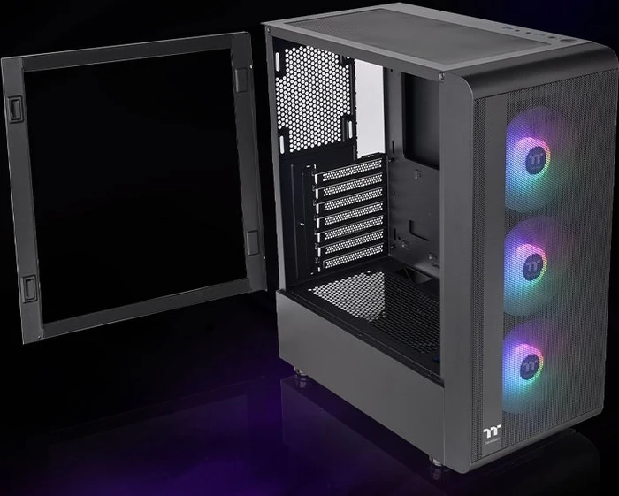 Thermaltake S200 TG, schwarz, Glasfenster